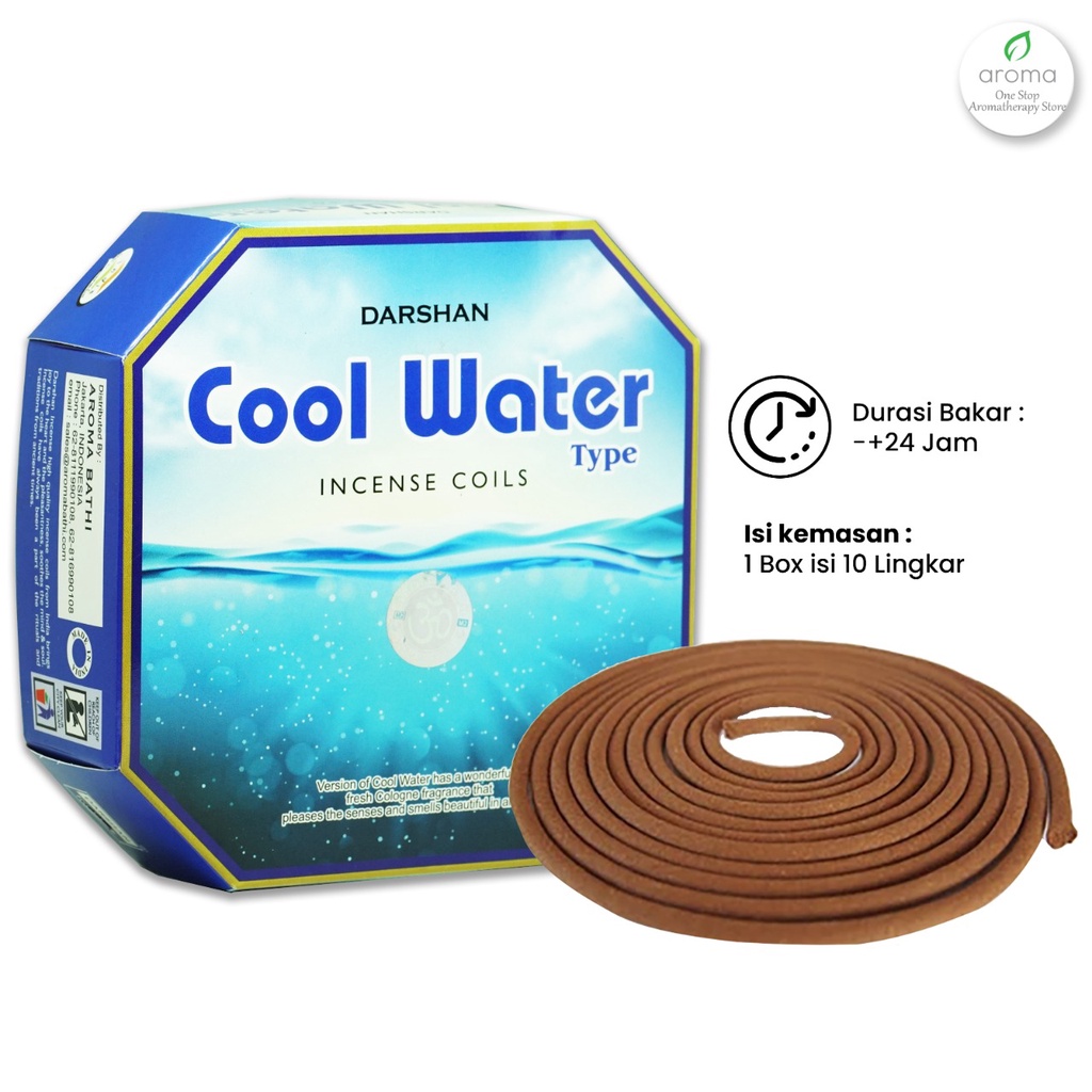 Dupa India (Aromaterapi) Coil - Cool Water