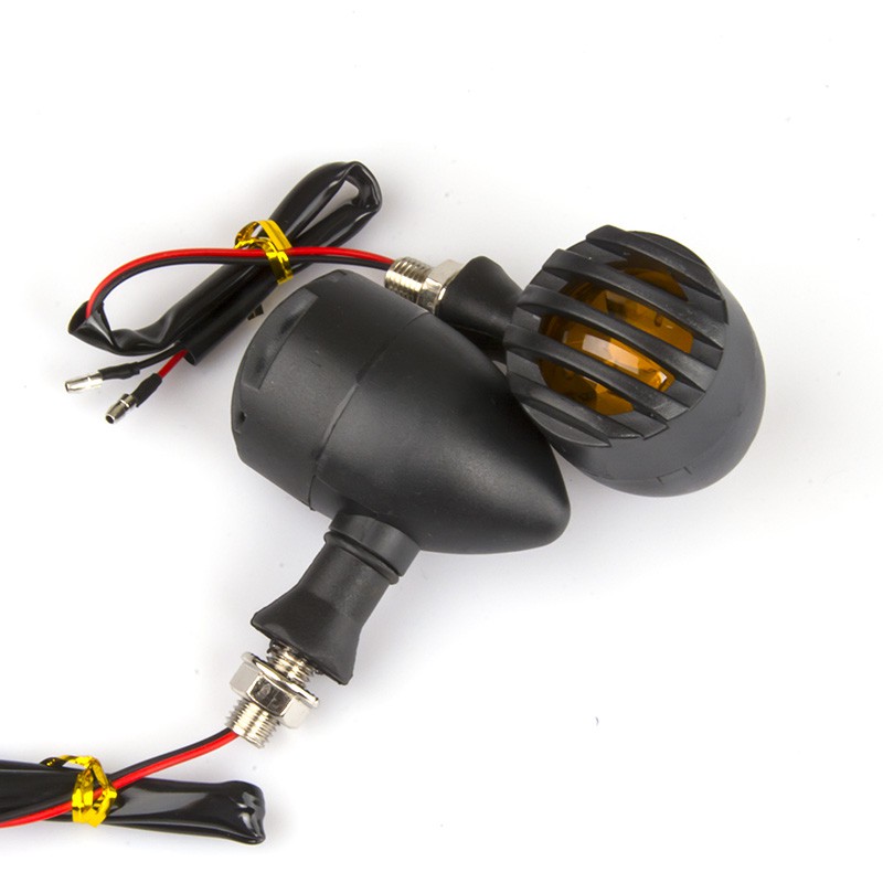 2 pcs Universal LED Sinyal Giliran untuk Sepeda Motor Panah Amber Lampu Belakang Berkedip Sinyal Lampu Rem Indikator