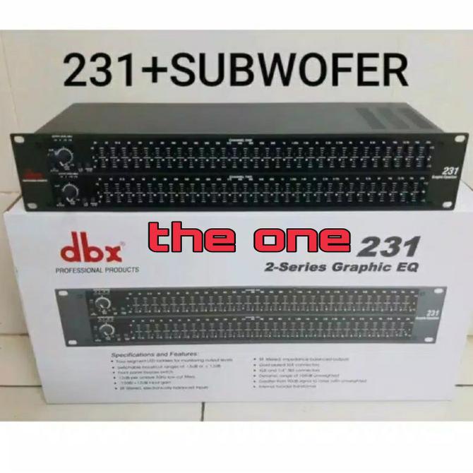 Equalizer Dbx 231 Sub / Dbx 231 + Subwoofer / Dbx 231 Subwoofer