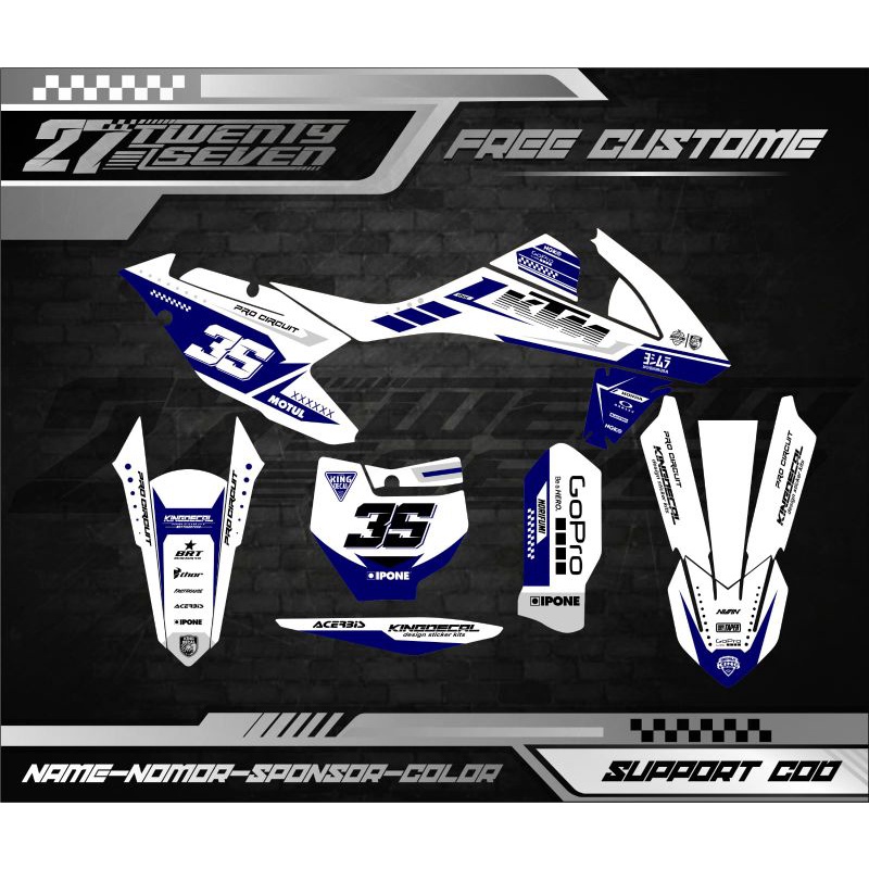 DECAL KTM 250 2017 DECAL STIKER KTM 250 2017 FULL BODY
