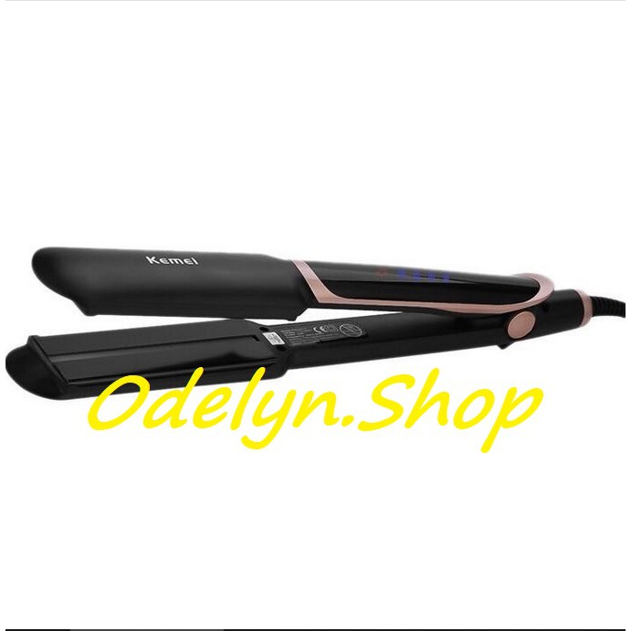 Catok KEMEI KM 2212 / CATOK KEMEI Plat Lebar Infrared Tourmaline Ceramic KM-2212 100% Original