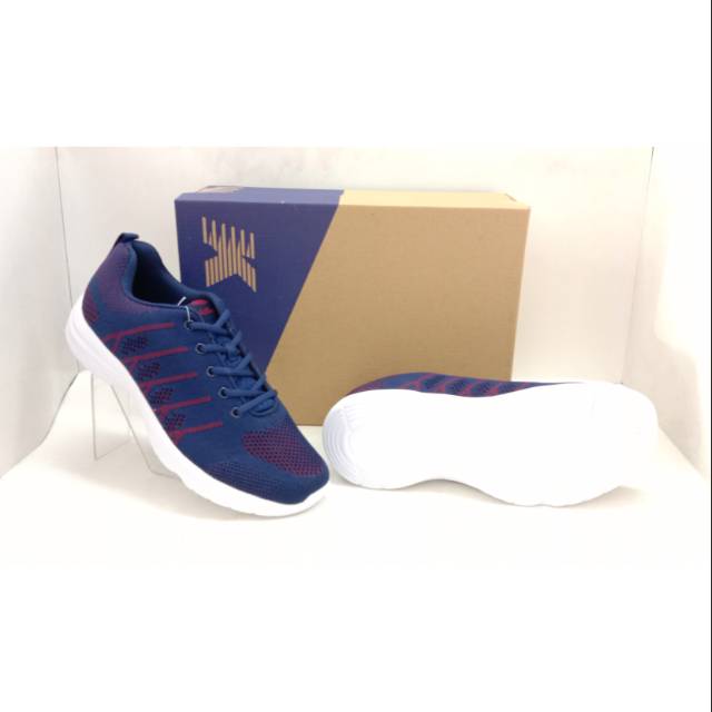 Sepatu sport pria KASOGI GOSYEN NAVY WHITE 38-43 Original