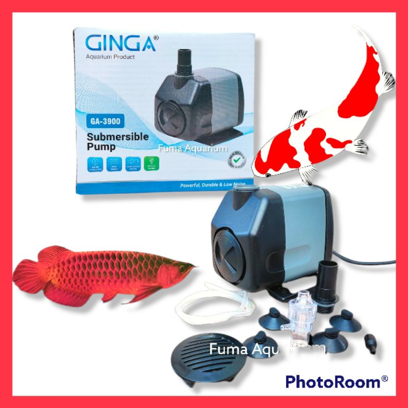 PROMO GINGA 3900 GA-3900 POMPA CELUP FILTER KOLAM AQUARIUM HIDROPONIK LOW WATT POWER HEAD SUBMERSIBLE PUMP