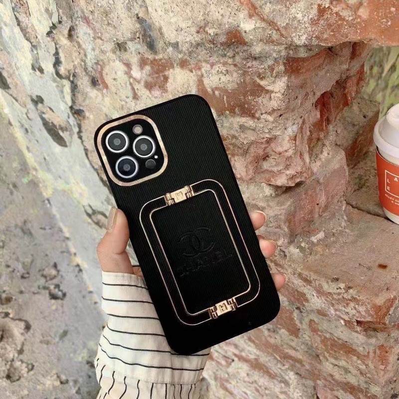 Iphone X Xs Xr XsMAX 11 11Pro 11ProMax 12 12Pro 12ProMax 13 13Pro 13 Pro Max Chan*nel Rosegrip Case with Grip Hard Case Full Cover Casing