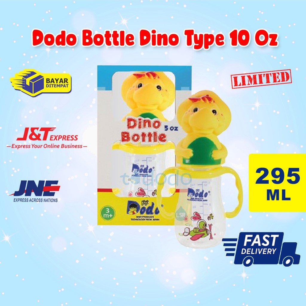 Botol Susu Bayi Dodo Bottle Dino Type 10 Oz 295ml