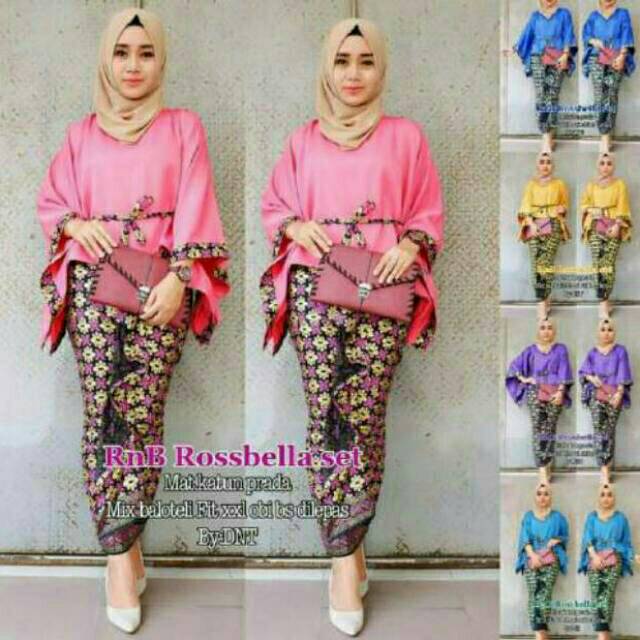 RNB ROSEBELLA LOWO PRODO KEMBANG SET KEBAYA BRIDESMAIDS SERAGAM KONDANGAN MUSLIM  MODERN INSTAN