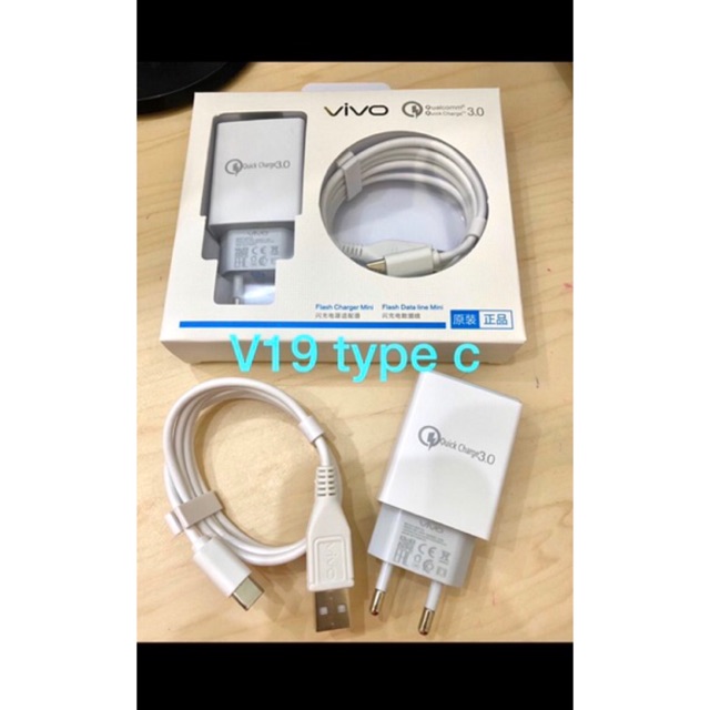 Charger ORI Vivo USB TYPE-C Fast Charging Cas/Casan/Travel Charger