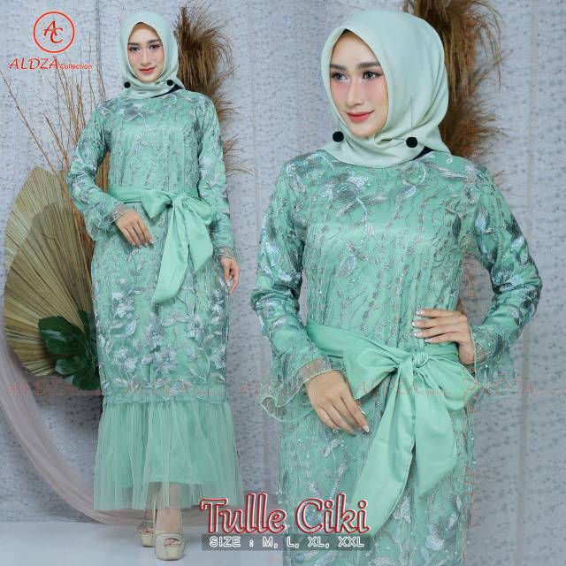 Set tulle gamis ciki