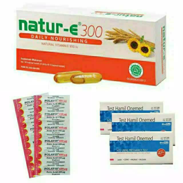 Natur-E Daily Nourishing 100IU / 300IU / Advanced / Paket Natur-E + Folavit - Paket Promil