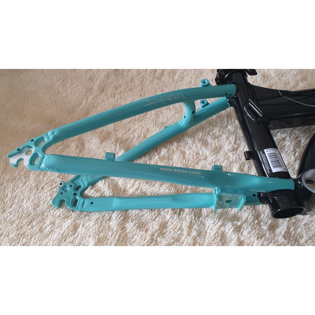 Frame Set Fnhon Blast 20 inch Discbrake Aluminum 2 Warna Blue Black 22 inch Sepeda lipat Biru Hitam Handlepost ukuran 31 35 37 cm telescopic