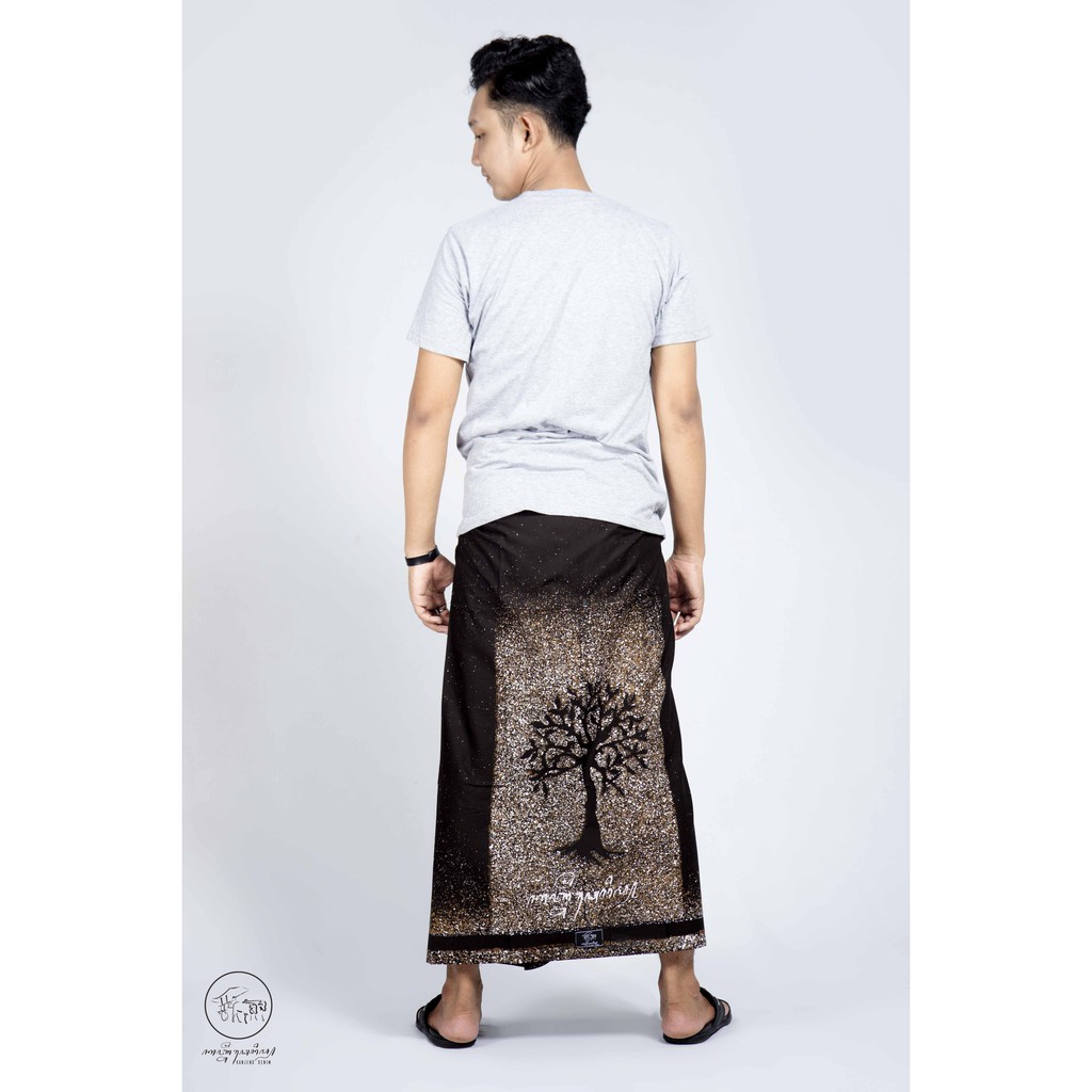 SARUNG BATIK EKSKLUSIF ORIGINAL KANJENG DENIM MOTIF POHON SEMESTA