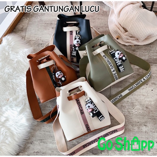 Tas Wanita Import Premium High Quality - Tas Bucket Kulit Import Fashion Korea Terbaru [T03]