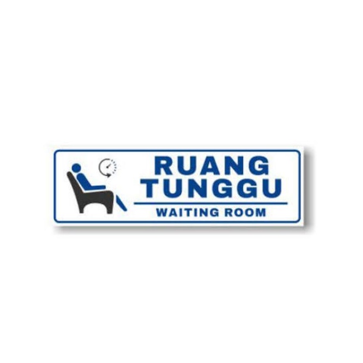 

stiker Ruang tunggu stiker tunggu stiker rumah sakit stiker sign murah