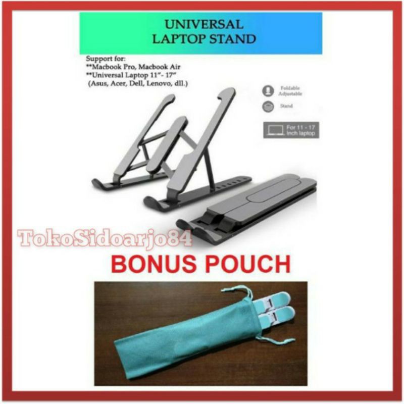 Stand Laptop Portable Lipat Murah Standing Leptop Holder 