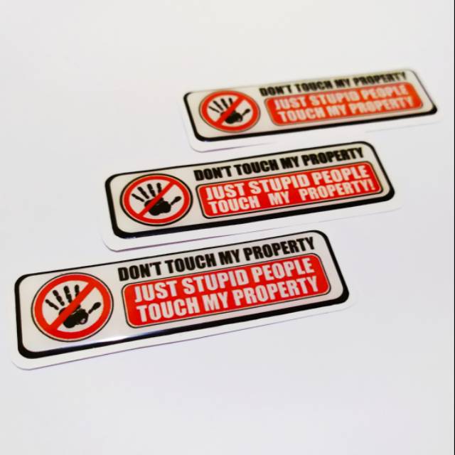 

Stiker sticker TIMBUL DONT TOUCH