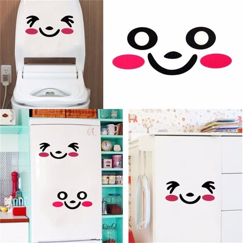 Toilet Sticker - Stiker Toilet Motif Cute Face