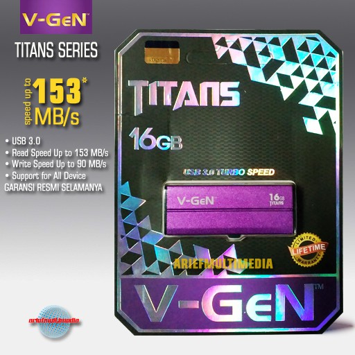 E_   Flashdisk V-Gen Titans 16gb USB 3.0