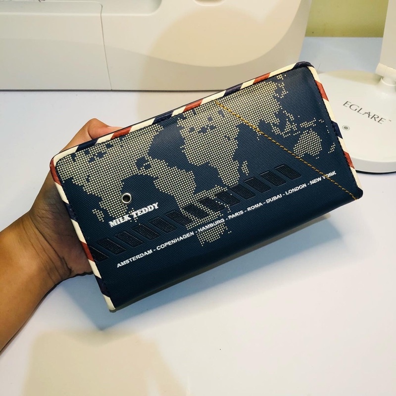 DOMPET MILK TEDDY TOUR THE WORLD BY CHATELAIN ORIGINAL COUNTER MURAH