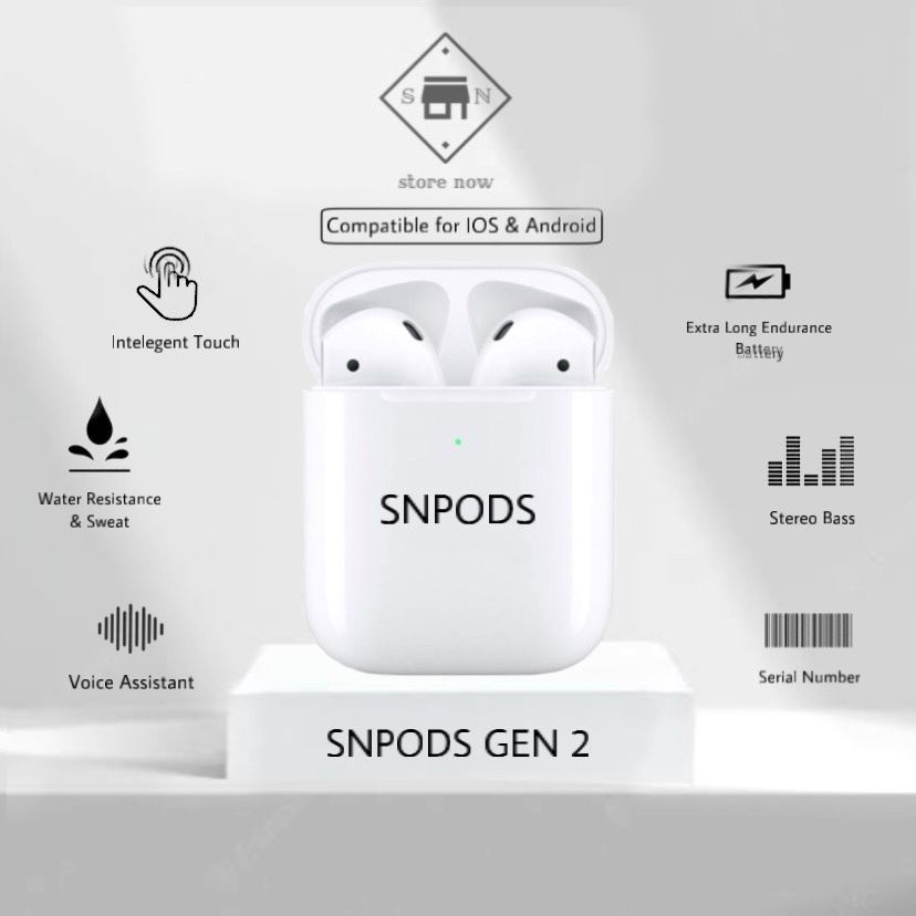 HEADSET BLUETOOTH GENERATION 2 TERBARU BY SNPODS