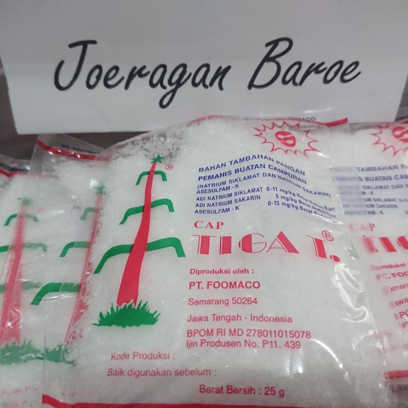 

Sodium tiga Tebu pemanis buatan