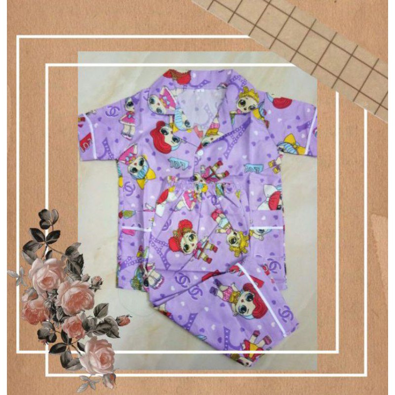 PIYAMA ANAK LOL/BAJU tidur anak perempuan karakter LOL/BAJU gambar lol/LOL