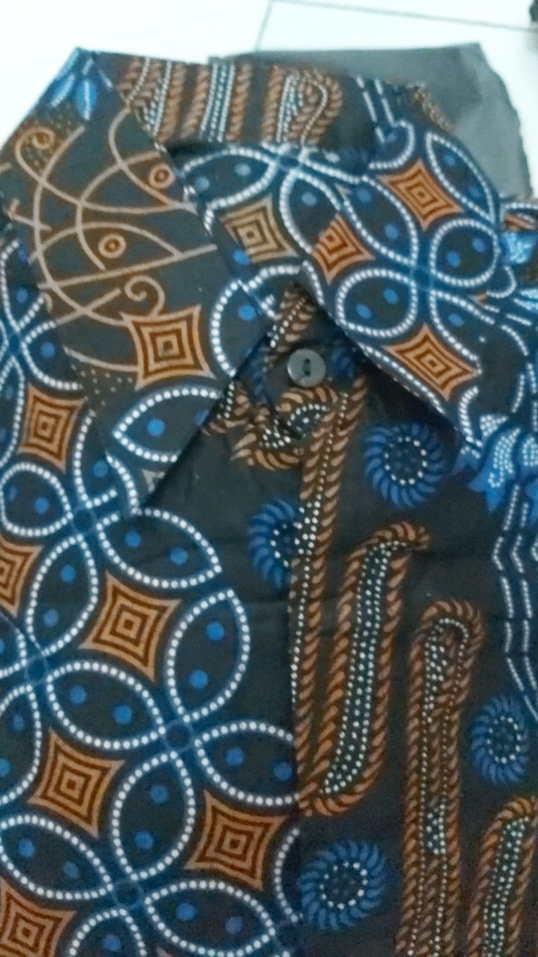 New Arrival Silvia Batik12 Jumbo Hrb026 Kenongo Baju Batik Pria Pendek Pekalongan Padi M L Xl