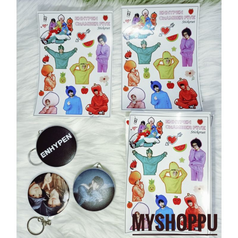 Jual Readystock! Sticker Enhypen Chamber 5 ver. (Sunoo, Jungwon, Jay ...