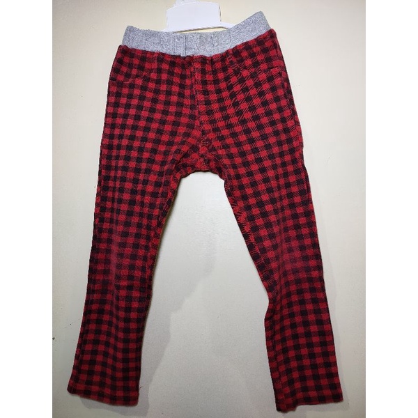 Celana Tartan Anak Kotak Merah