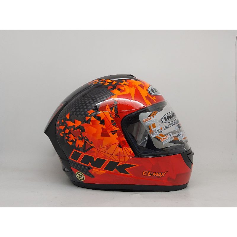 Helm Ink CL-Max Seri 6 Black/Red Fluo