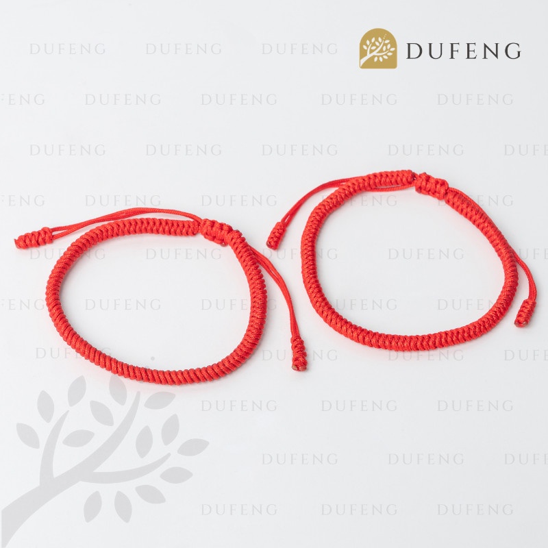 Dufeng - Gelang Fengshui Tibet Keberuntungan Merah