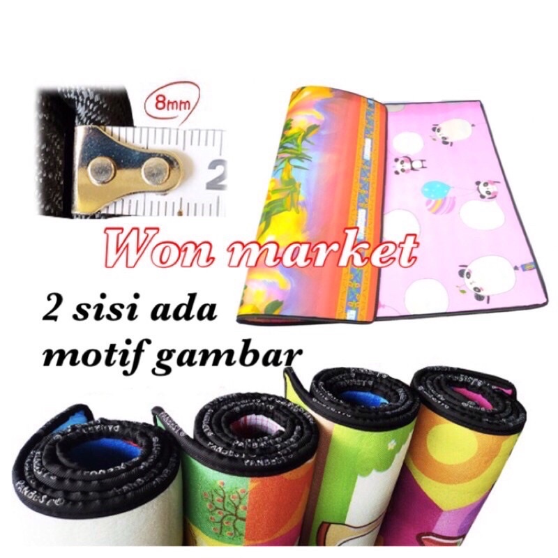 tikar karpet busa foam ukuran 145x180 motif | karpet | tikar