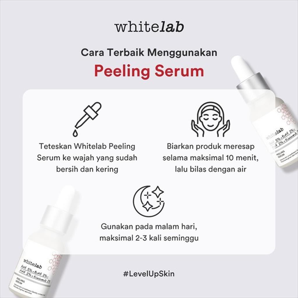 WHITELAB PEELING SERUM 15ml AHA + BHA + PHA + NIA EX 02/23