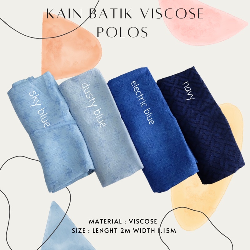 KAIN BATIK VISCOSE POLOS | VISCOSE WARNA | VISCOSE