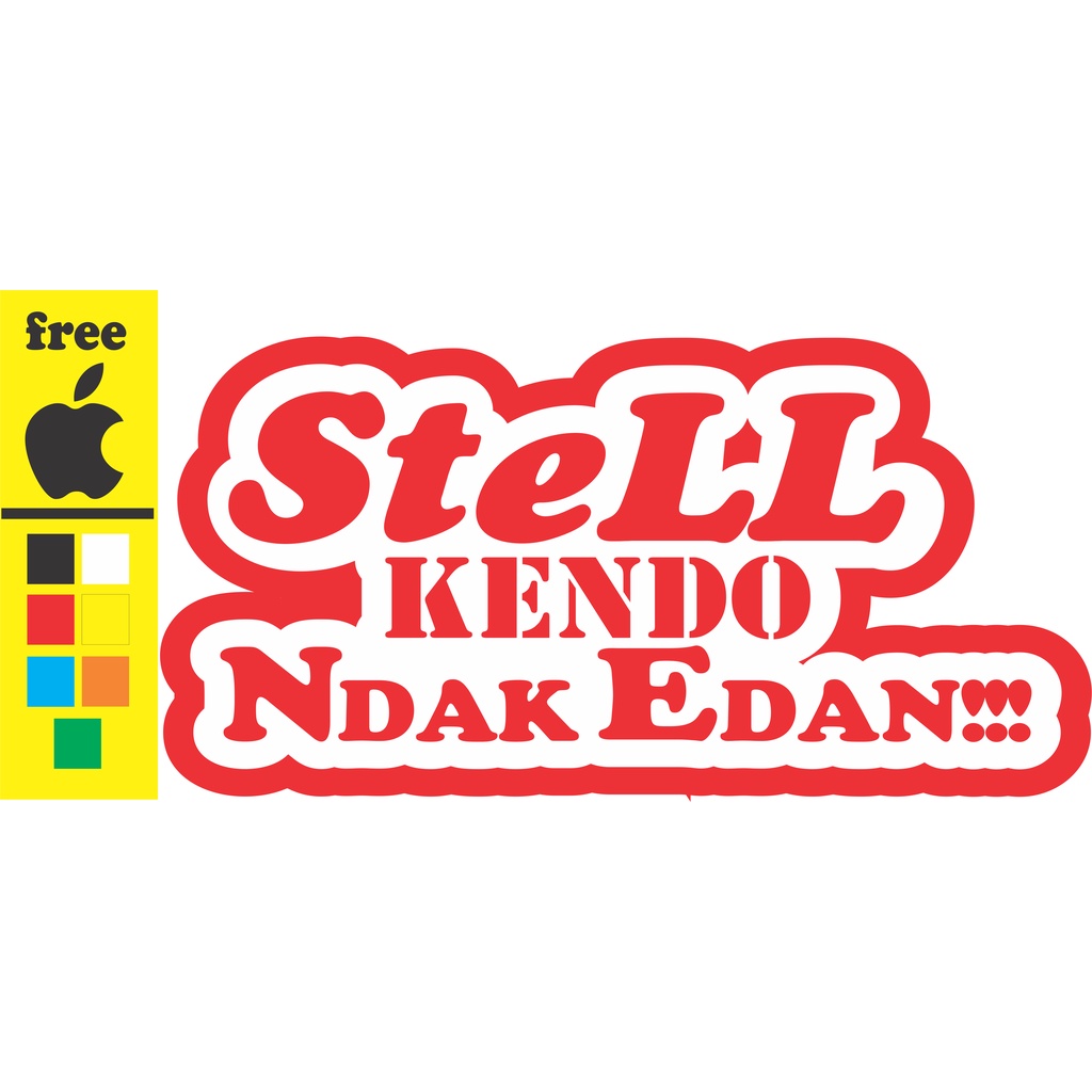 Cutting stiker MOBIL/TRUK Kata kata