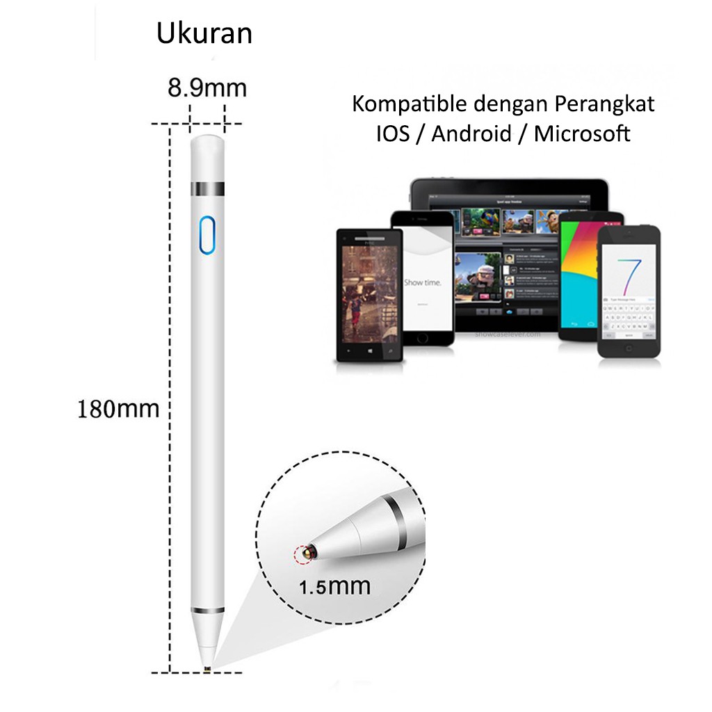 Stylus Pen Universal Android Apple Samsung Huawei Xiaomi Tablet