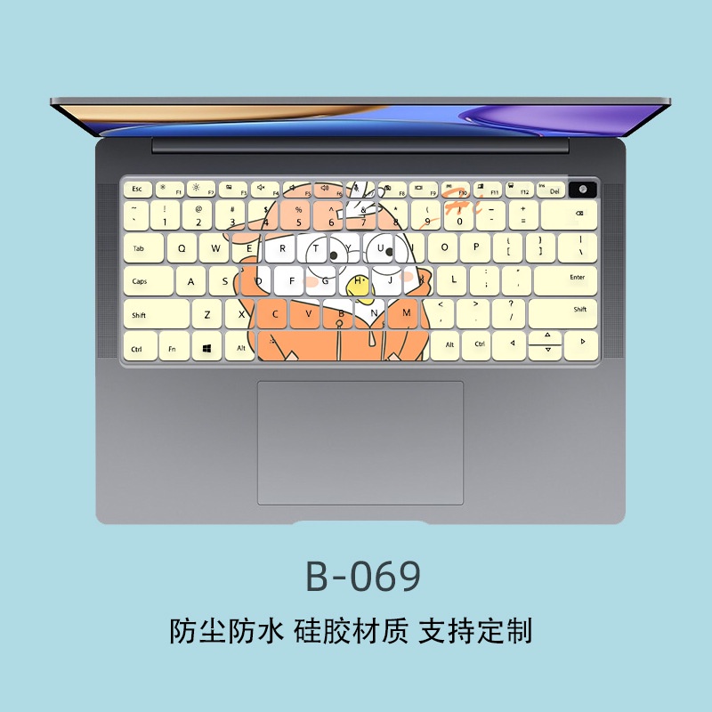 Film Pelindung Debu Keyboard Motif Kartun Bunga Untuk Huawei 2021 Honor magicbook V14 14.2 inch HGE-W56