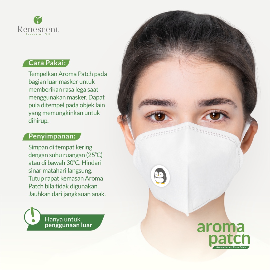 Aroma Patch Masker Sticker Renescent isi 12patch (tanpa aroma) - DIY