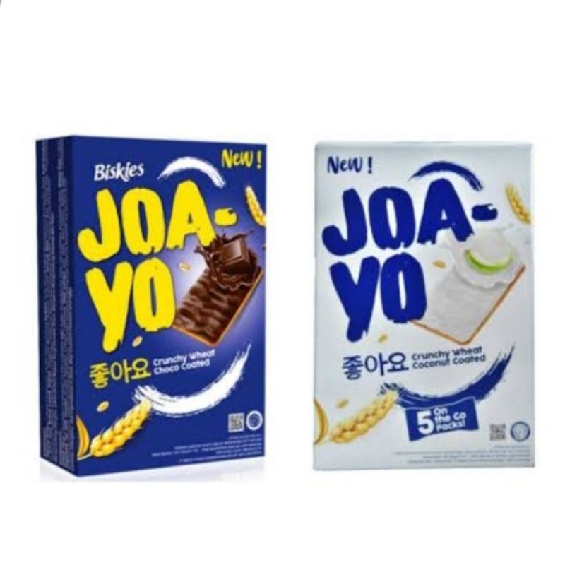 

BISKIES JOA-YO CRUNCHY WHEAT CHOCO & CHOCONUT 75GR - Biskuit salut coklat