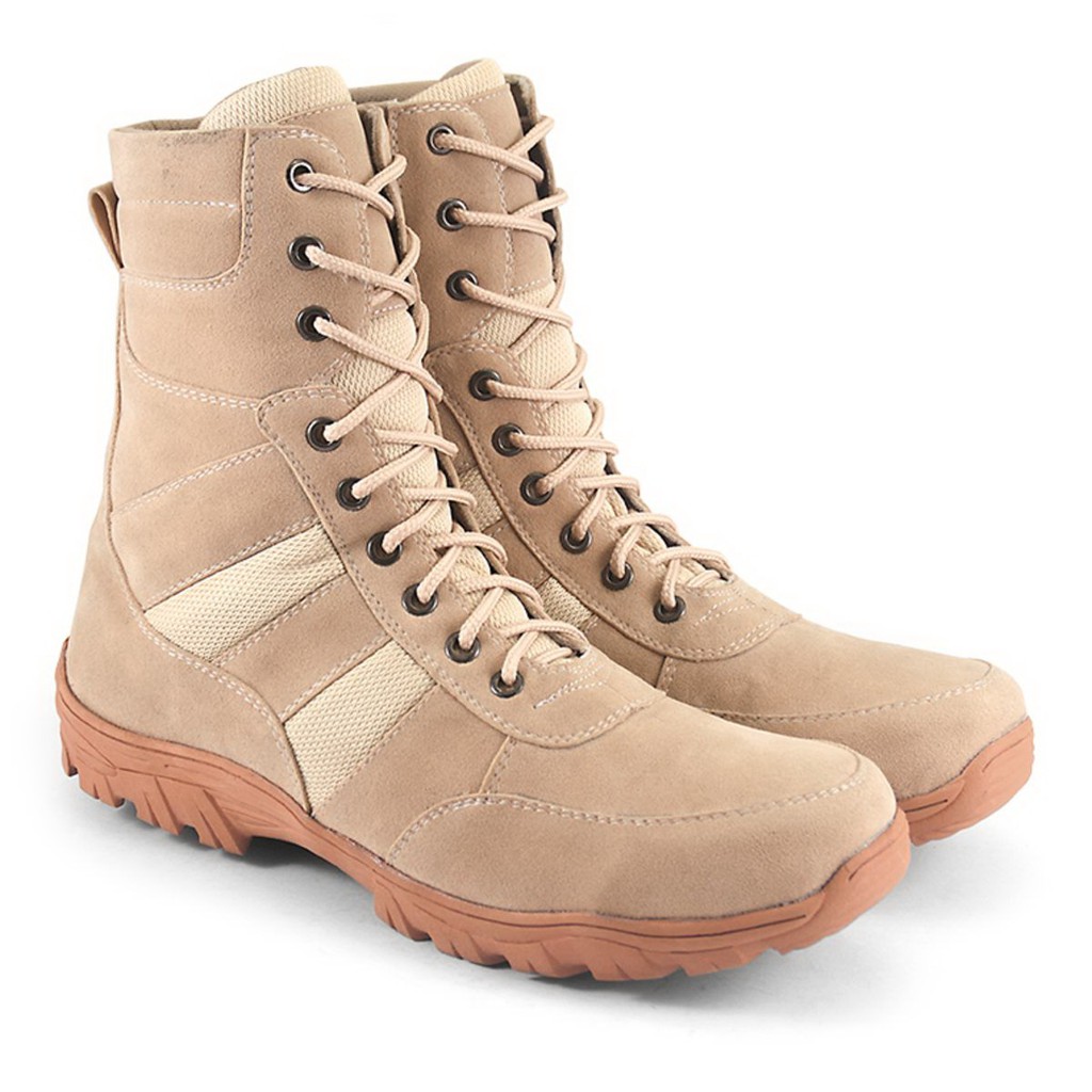 Java Seven - BJB 048 Sepatu Boots Pria CREAM murah original cibaduyut keren