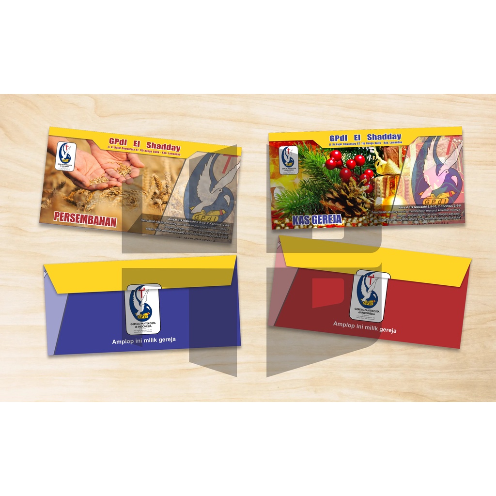 

Amplop Persembahan dan Kas Gereja GPdI El Shadday Nanga Bulik Kab. Lamandau