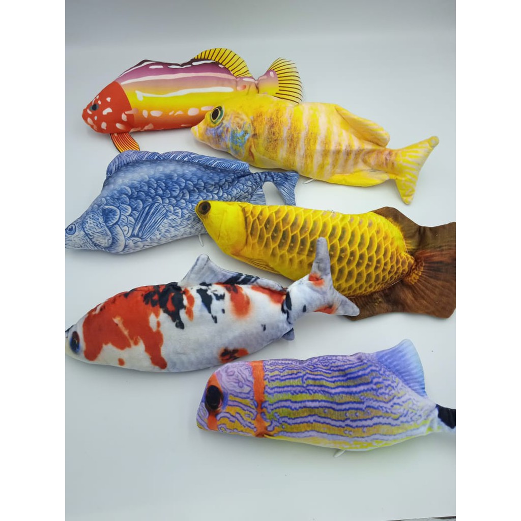 MAINAN IKAN GERAK BONEKA IKAN MOVING FLOPPING FISH