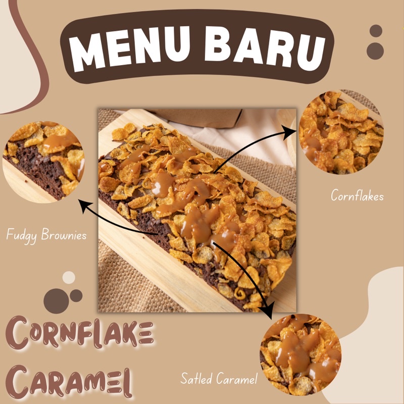 

Cornflake Caramel Brownie