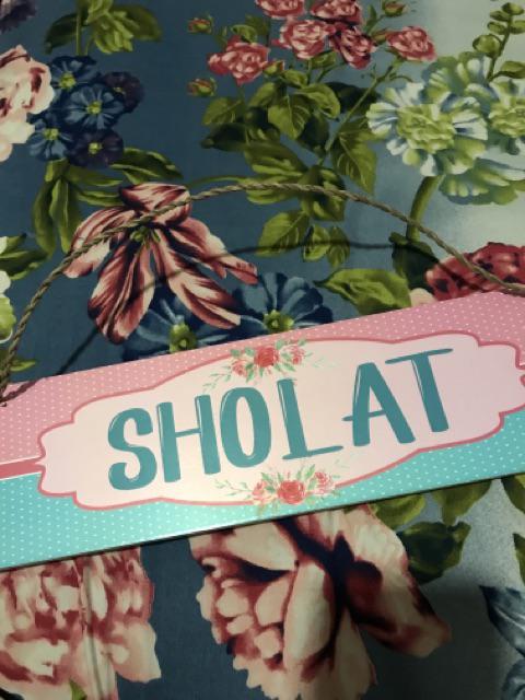 Oemah Kajoe Gantungan Pintu Toko Bolak Balik Open Closed Motif Shabby (ns01bb)