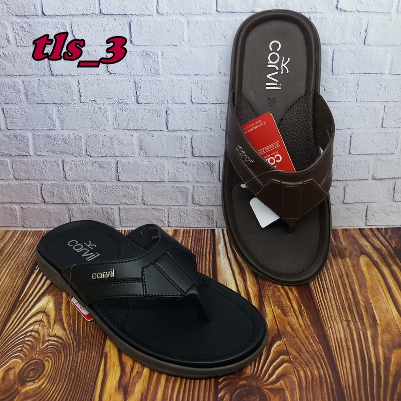 Sandal Pria Carvil Jacksen 01 Original 38-44 Sandal Japit Kasual Laki