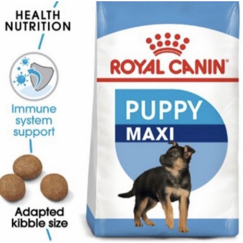 Royal canin maxi puppy 4kg makanan anjing