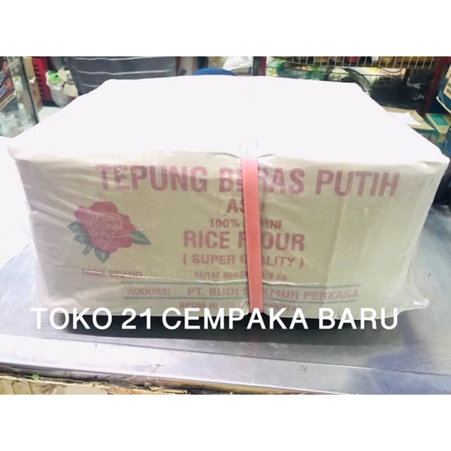 

Ketan-Beras-Tepung- Rose Brand Tepung Beras Putih 500Gram 1 Karton Isi 20 Bungkus | Murah -Tepung-