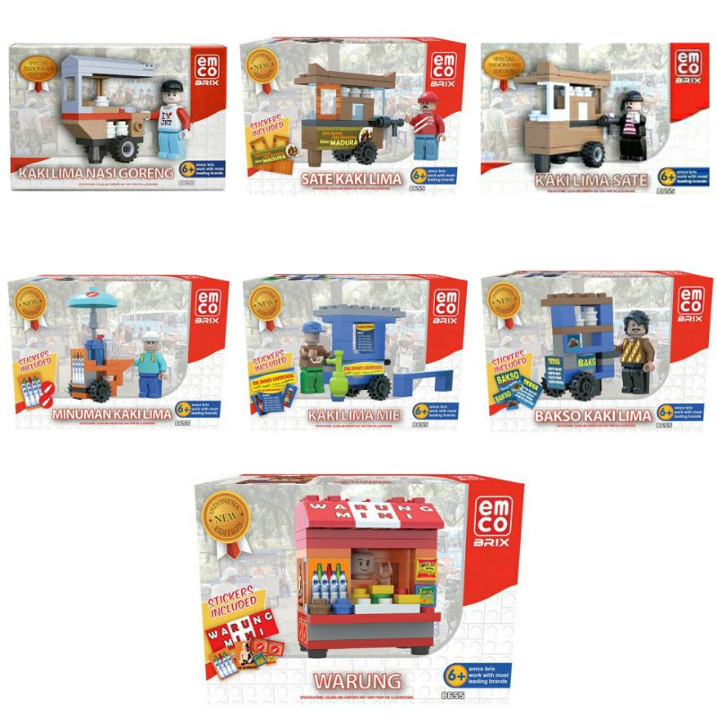 Emco Brix Kaki Lima Nasi Goreng, Sate, Minuman, Mie, Bakso, Warung Block / Blocks Sale