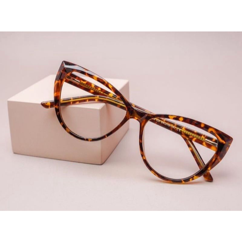 KACAMATA CAT EYE WANITA LENSA ANTI RADIASI MINUS BACA | FRAME KACAMATA CAT EYE 2003 | ANTI UV