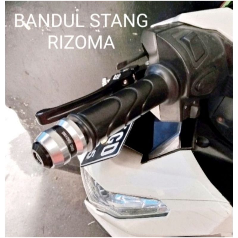 JALU STANG JUMBO RIZOMA BANDUL STANG BAR END JUMBO RIZOMA NMAX PCX ADV LEXY VARIO 110 125 150 DLL