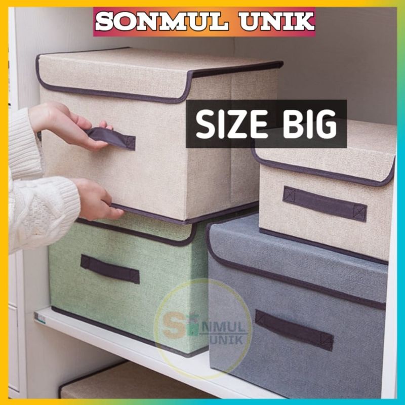 Jual STORAGE BOX KEKINIAN BOX ORGANIZER TEMPAT PENYIMPANAN SIZE BESAR